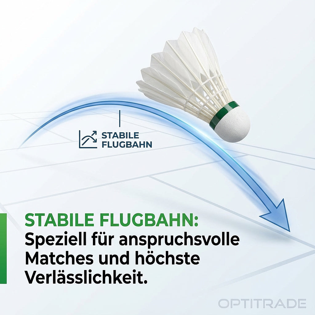 Naturfederbälle Speed 6-er Set