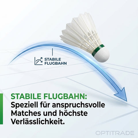 Naturfederbälle Speed 6-er Set