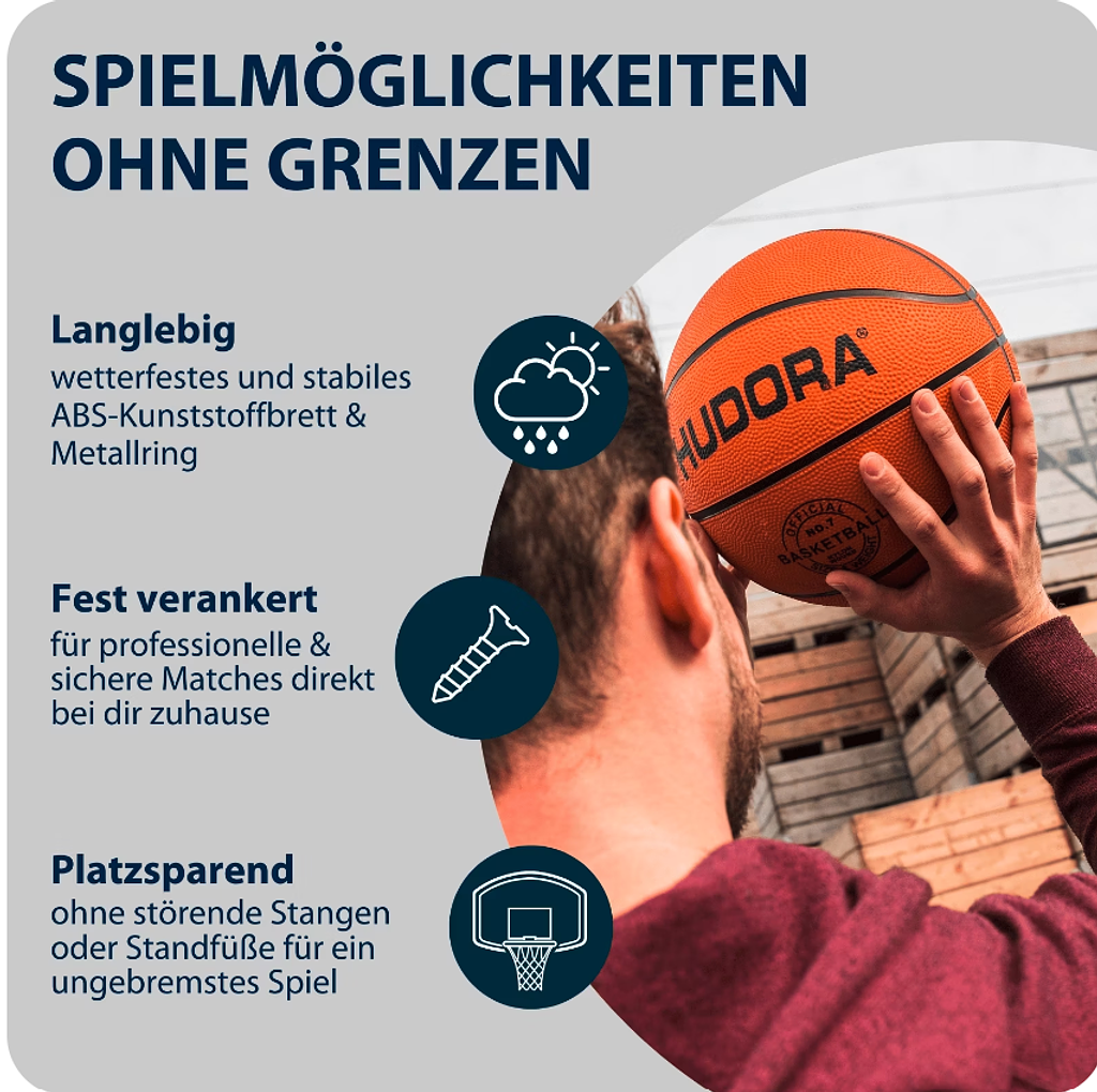Basketballkorbset In-/Outdoor