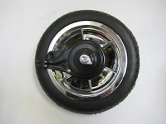 1 Hinterrad 10", silber/schwarz (WB)