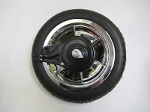 1 Hinterrad 10", silber/schwarz (WB)