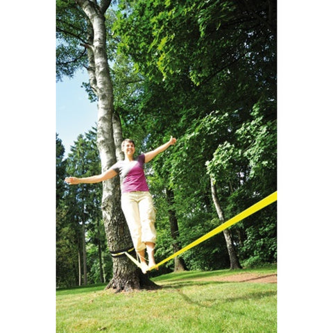 Slackline mit Baumschutz