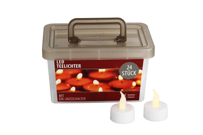Teelichter 24er Box inkl. Batterien