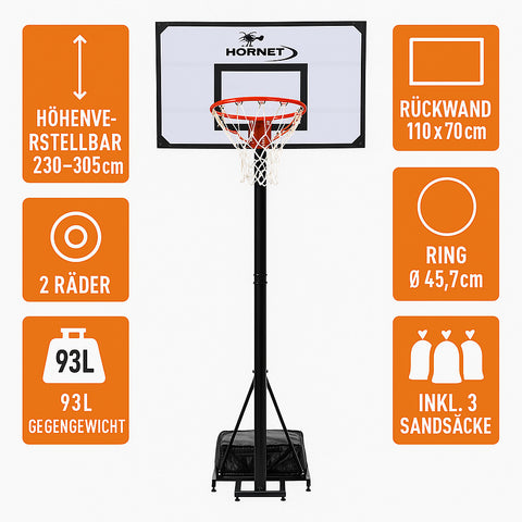 Hornet Basketballständer Pro 305