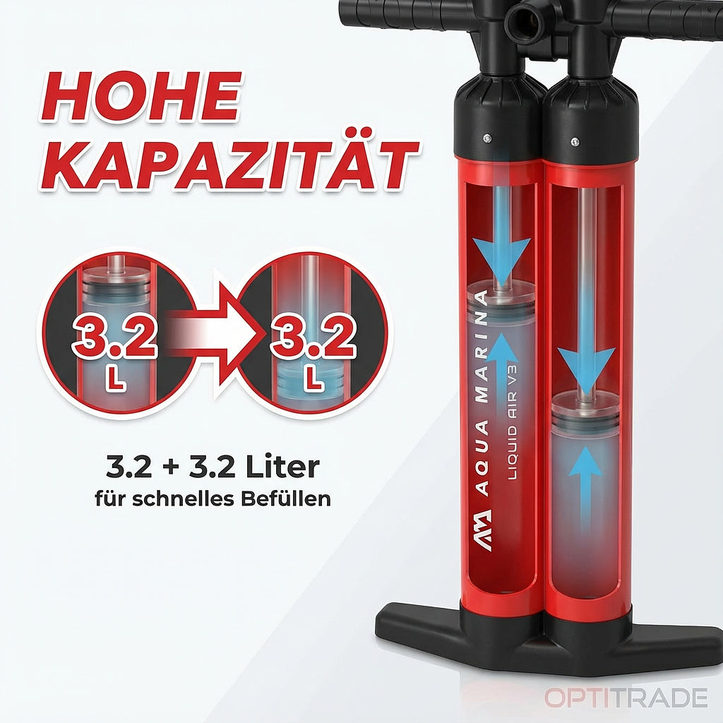 LIQUID AIR V3 Dreifach Hochdruck-Handpumpe
