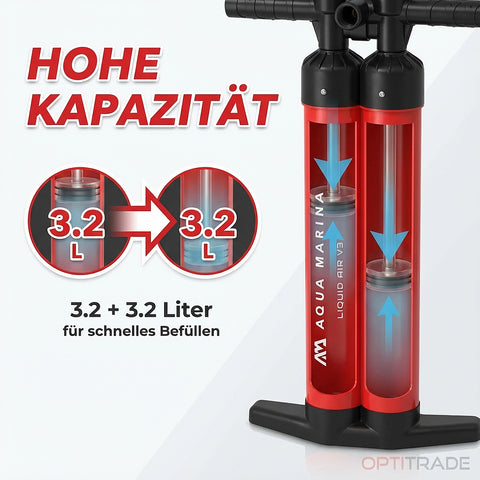 LIQUID AIR V3 Dreifach Hochdruck-Handpumpe