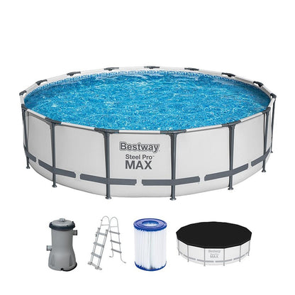 Steel Pro MAX Pool Set mit Filterpumpe