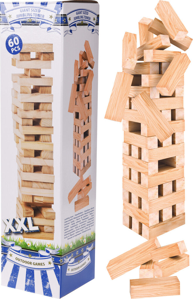 Turm Stapelspiel aus Holz 60 teilig