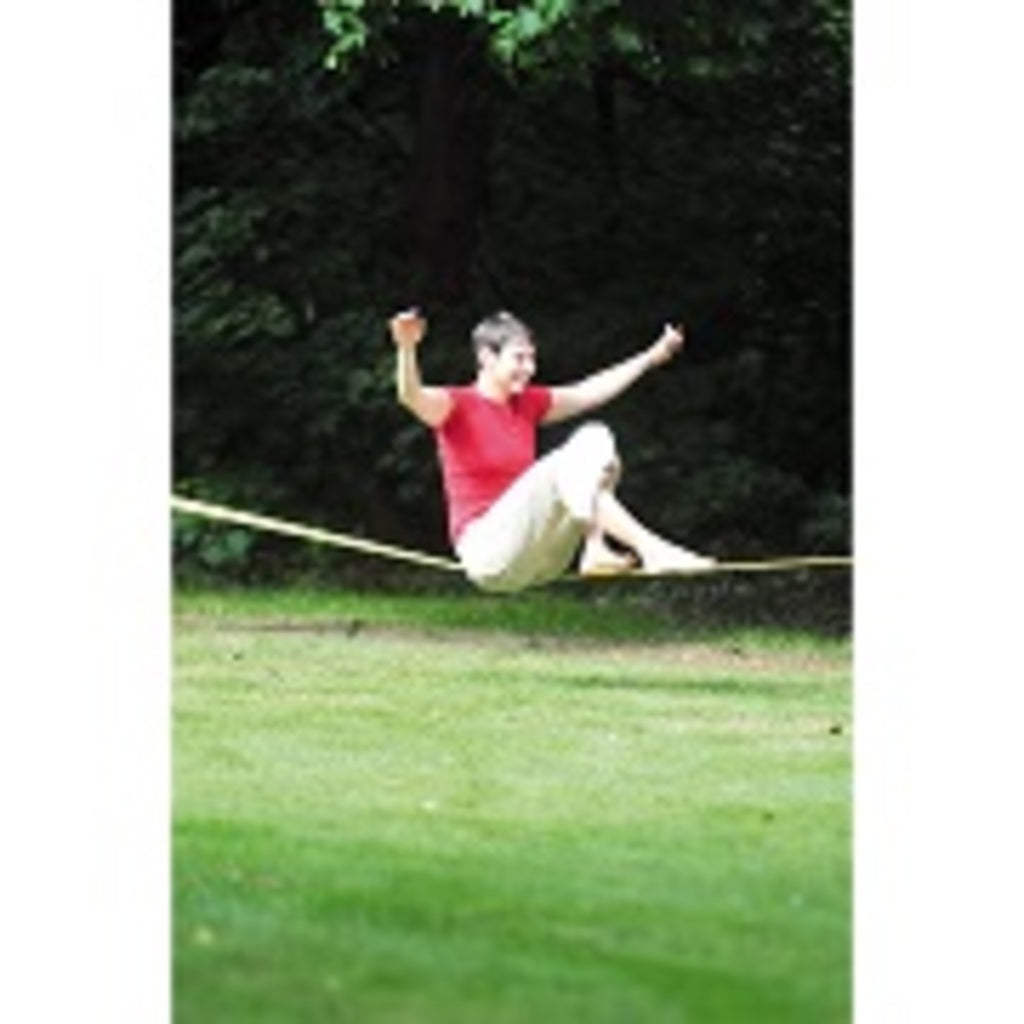 Slackline mit Baumschutz