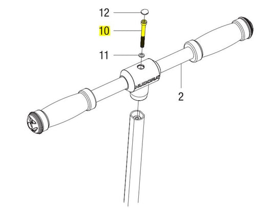 1 Schraube, M6 x 60 mm (für die Lenkstange) (EOL)