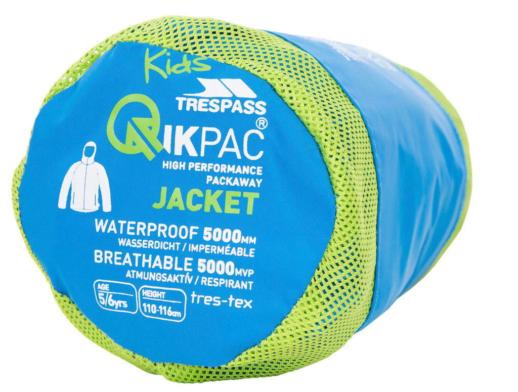 QIKPAC Kinder Regenjacke