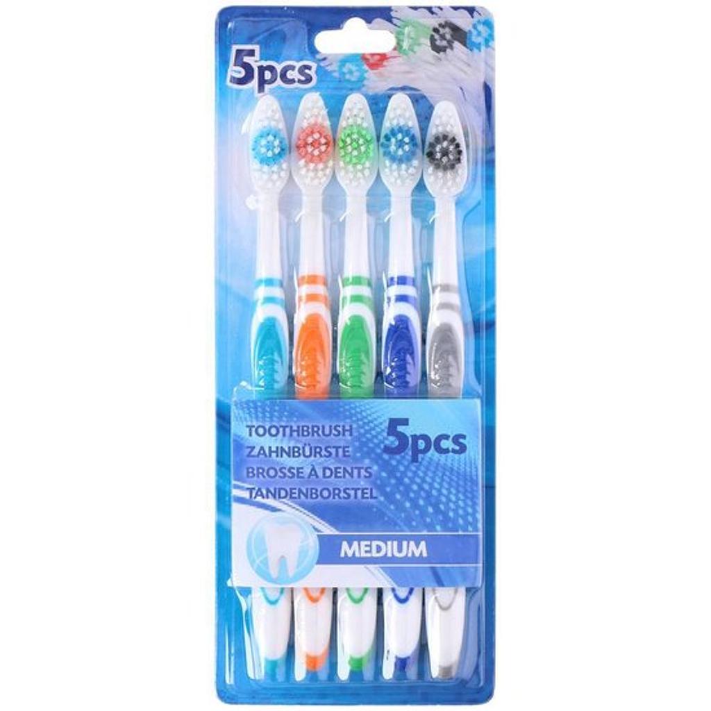 Zahnbürsten Medium Set à 5 Stück