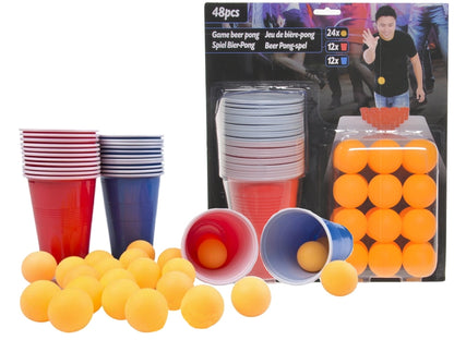 Spiel Bier-Pong 48tlg.