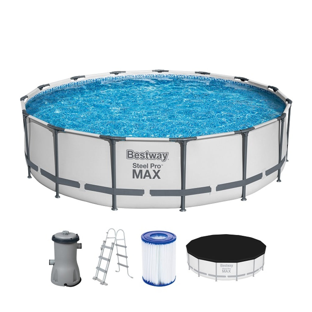 Steel Pro MAX Pool Set mit Filterpumpe