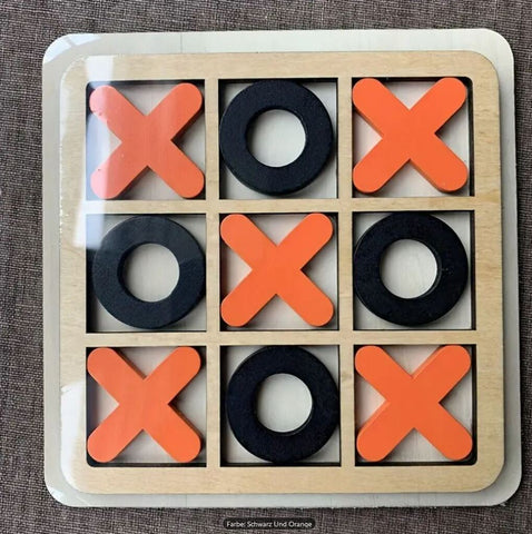 Tic Tac Toe-Brettspiel aus Holz