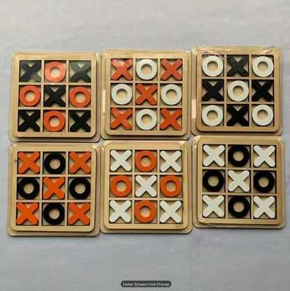 Tic Tac Toe-Brettspiel aus Holz