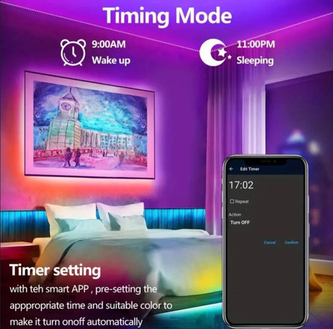 15 Meter LED-Streifenlicht inkl. App Steuerung