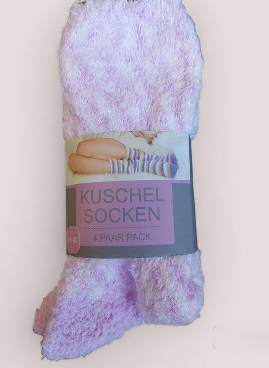 Damen Kuschelsocken 4-er Pack