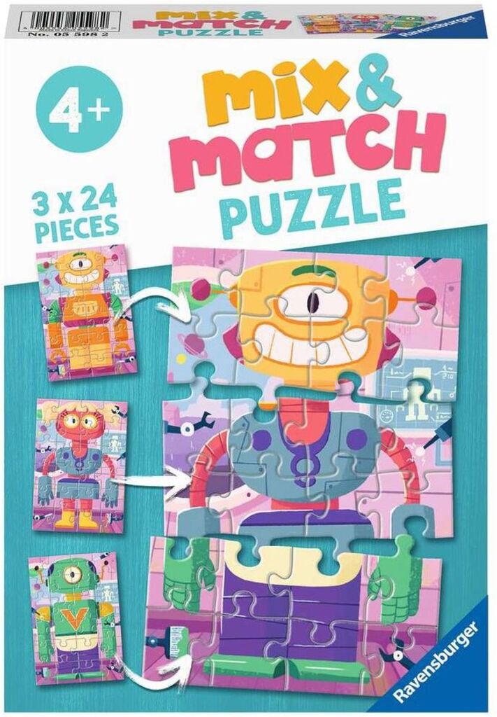 Puzzle 3x à 24 Teile