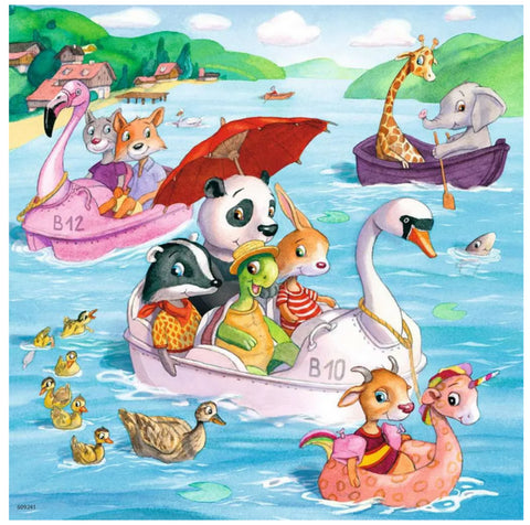 Puzzle"Aufdem Wasser" 3x49 Teile