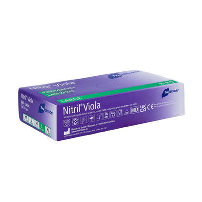 Untersuchungshandschuh Viola EN455, Nitril violett, 100 Stück
