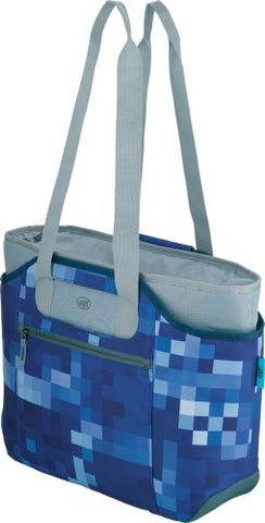 Kühltasche isoBag M 2tlg. blue square