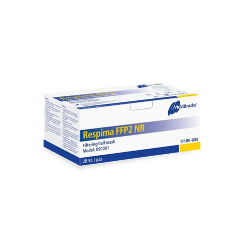 Mascarillas FFP2 NR, sin válvulas, EN 149:2001, 20 piezas