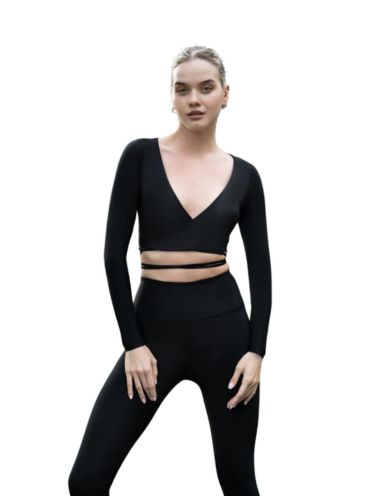 065 - Lange Mouwen Top in Zwart - Veelzijdig & Stijlvol ✨🖤