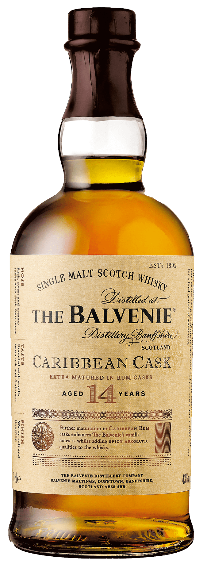 Balvenie The Balvenie 14 Years Caribean Cask Single Malt Whisky