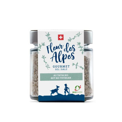 Schweizer Salinen Salines Suisses - Fleur des Alpes Gourmet Salt with Swiss Organic Thyme - Elevate Your Dishes! 🌿✨