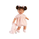 Babypuppe Vera brünett rosa 33cm