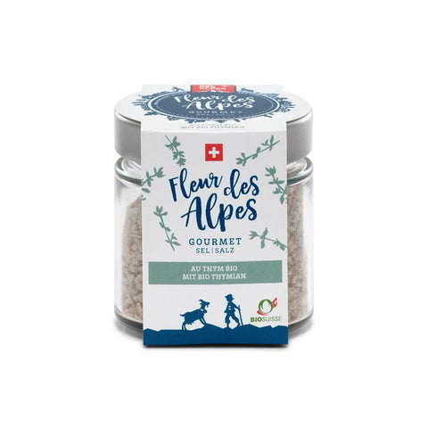 Schweizer Salinen Salines Suisses - Fleur des Alpes Gourmet Salt with Swiss Organic Thyme - Elevate Your Dishes! 🌿✨