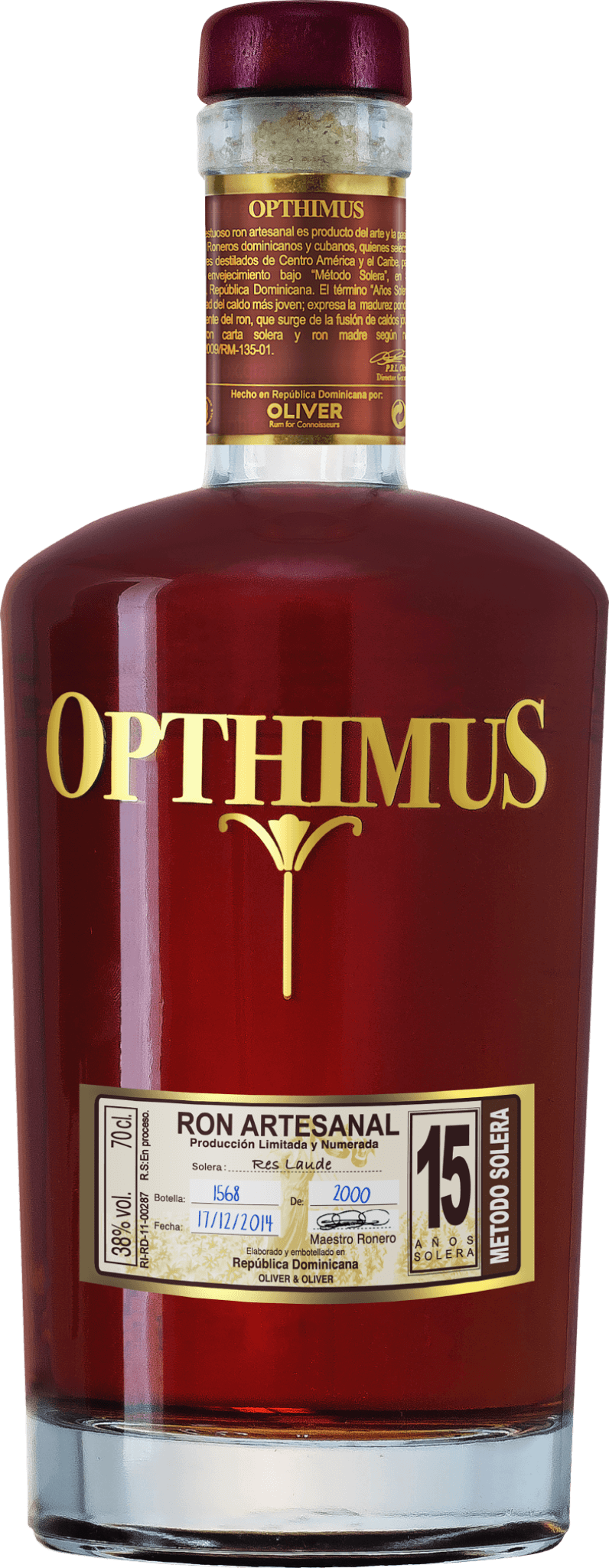RUM 15 Years Opthimus A.S. Port Finish