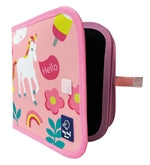 Kreidemalbuch Set mit 4 Kreiden Einhörner