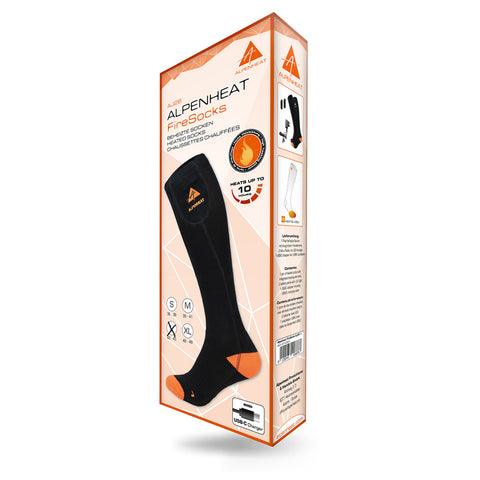 ALPENHEAT - Värmesocka FIRE-SOCK Ull - Ultimat komfort för kalla dagar! ❄️🌟
