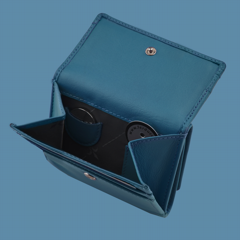 Überschlagbörse blau