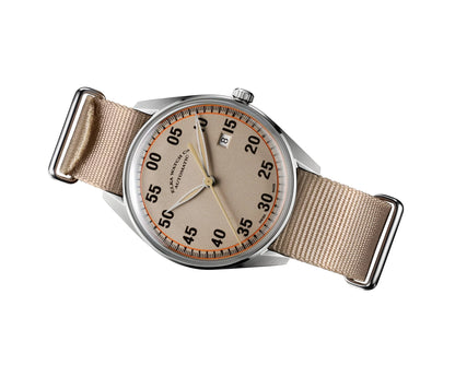 Elka Ur - Beige Nylon Nato Rem ⌚ UX02-0901