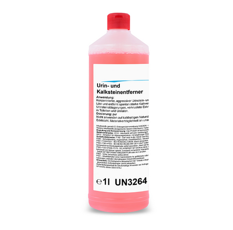 Urin- und Kalksteinentferner, rot, pH-Wert <2, Gefahrengut, 1 Liter
