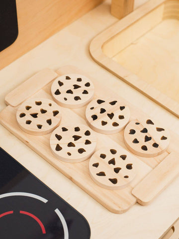 wooden play cookies