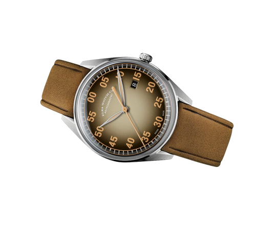 Elke Horloge - Bruin Cognac Suède Horloge ⌚ X09-0804