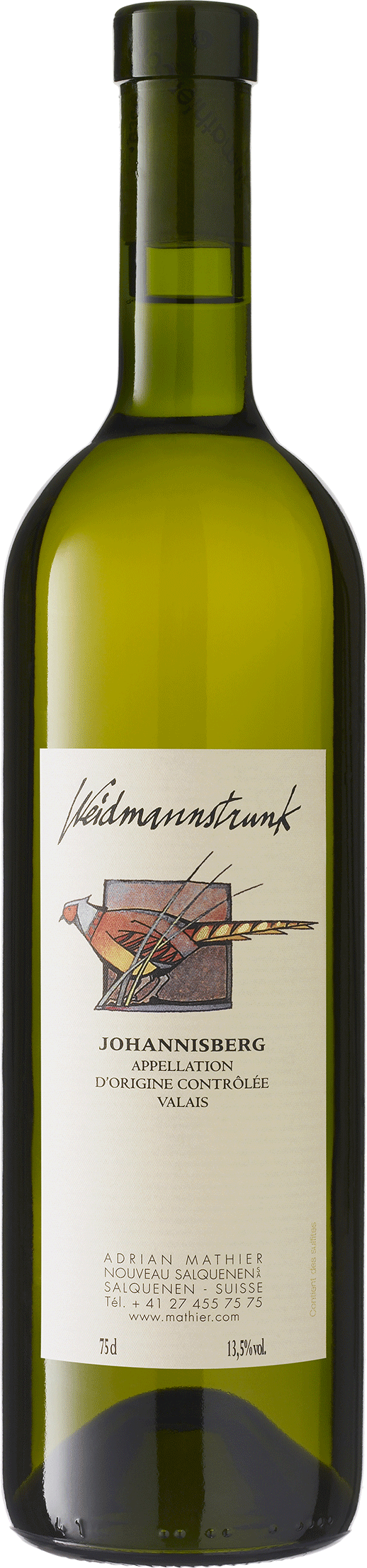 Diego & Adrian Mathier Johannisberg Weidmannstrunk AOC 2024 Blanc