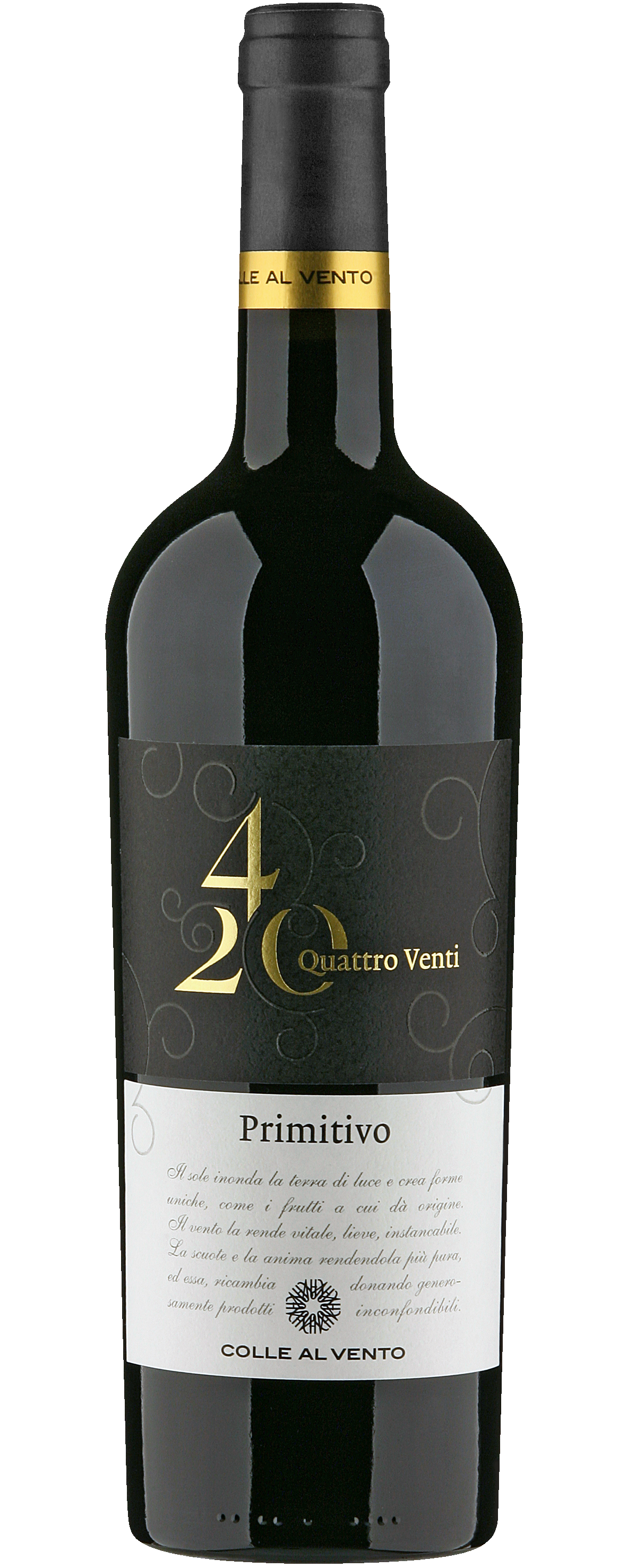 Colle al Vento Primitivo Salento Quattro Venti 420 IGP 2024