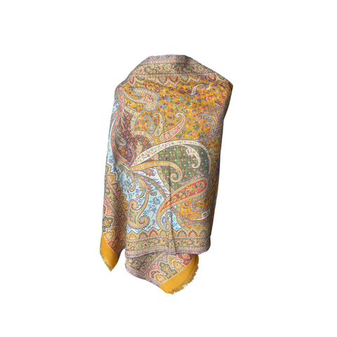 AISHITERU - Solara Embroidered Wool Shawl - Radiant warmth & artistry ✨🧣