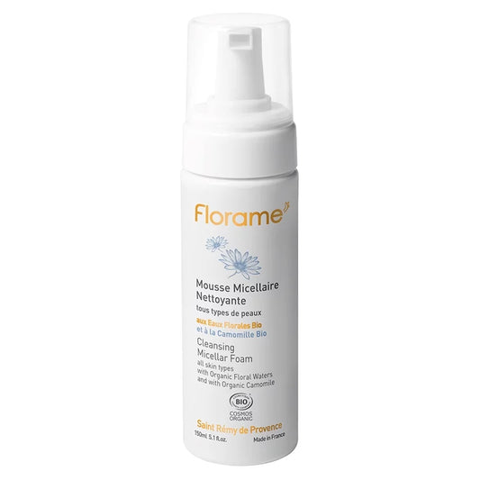 Florame Cleansing Micellar Foam with Organic Floral Waters and Chamomile - 150ml 🌿✨