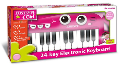 Elektronik-Keyboard pink 24 Tasten