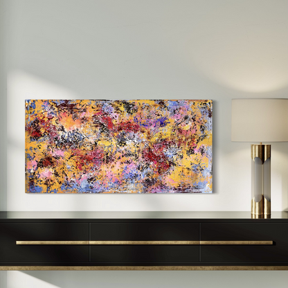 Natalia Brooks - Tankers kredsløb - 100x50 (akryl, lærred)