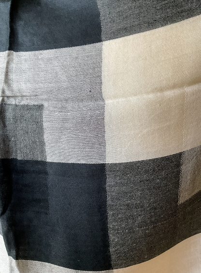 AISHITERU - Noire Harmony Silk Shawl - Effortless elegance for everyday wear ✨🖤