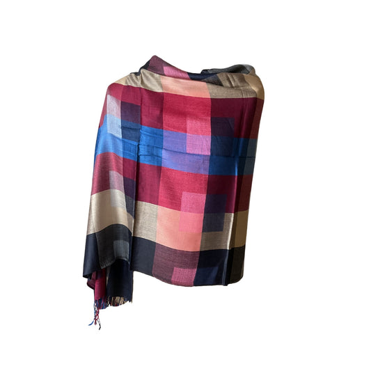 AISHITERU - Lumea Silk Shawl - Colorful geometric beauty to elevate every look ✨🧣