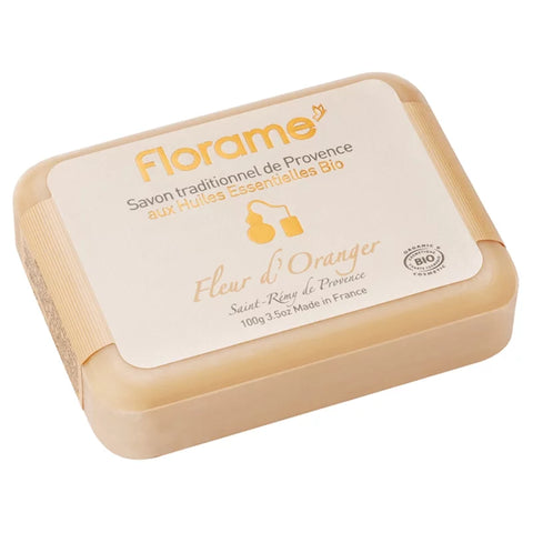 Florame Traditional Provence Soap with Organic Essential Oils - Orange Blossom - 100g 🌸🧼