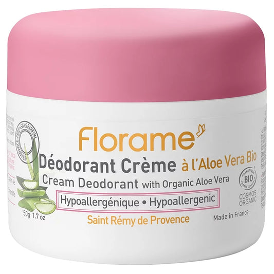 Florame Cream Deodorant with Organic Aloe Vera - 50g 🌿✨